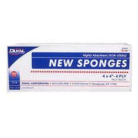 Thumbnail for Dukal 4-Ply Non-Woven Gauze Sponge NonSterile 4 x 4 1 Bag(s), 200 per Bag