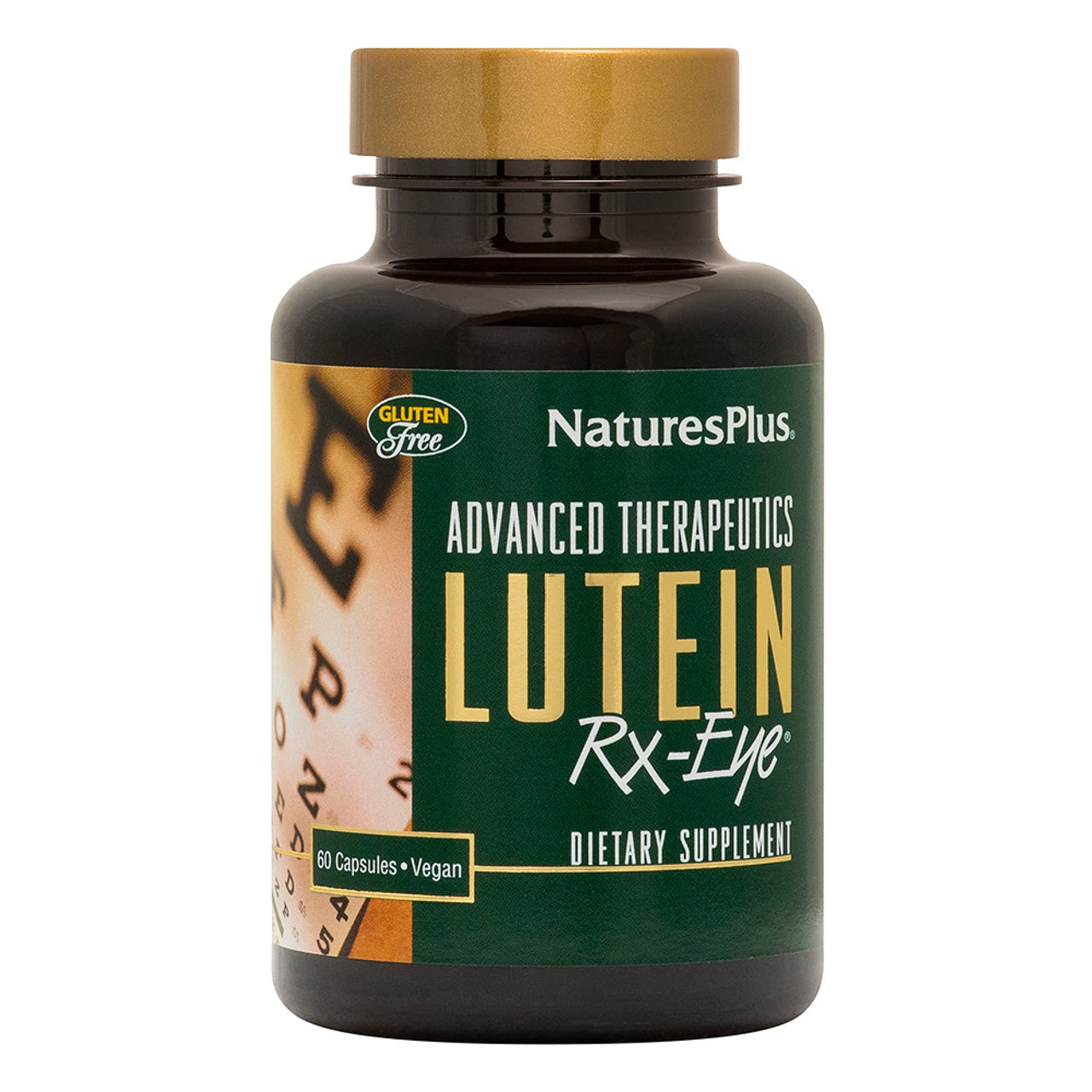 NaturesPlus Lutein Rx-Eye - 60 Capsules - Eye Function Support Supplement with Zeaxanthin & Antioxidants - Gluten Free - 20 Servings