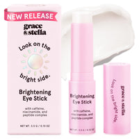 Thumbnail for grace & stella Under Eye Brightener Balm Stick - Travel Essentials - Caffeine Eye Cream for Dark Circles, Puffiness, Wrinkles - Vegan Moisturizer Stick with Niacinamide, Hyaluronic Acid (0.13oz/3.5g)