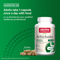 Thumbnail for Jarrow Formulas Artichoke 500 mg - Standardized Artichoke Extract - 180 Servings (Veggie Caps) Support Liver Health & Digestion - Dietary Supplement - Non-GMO - Gluten Free - Vegan