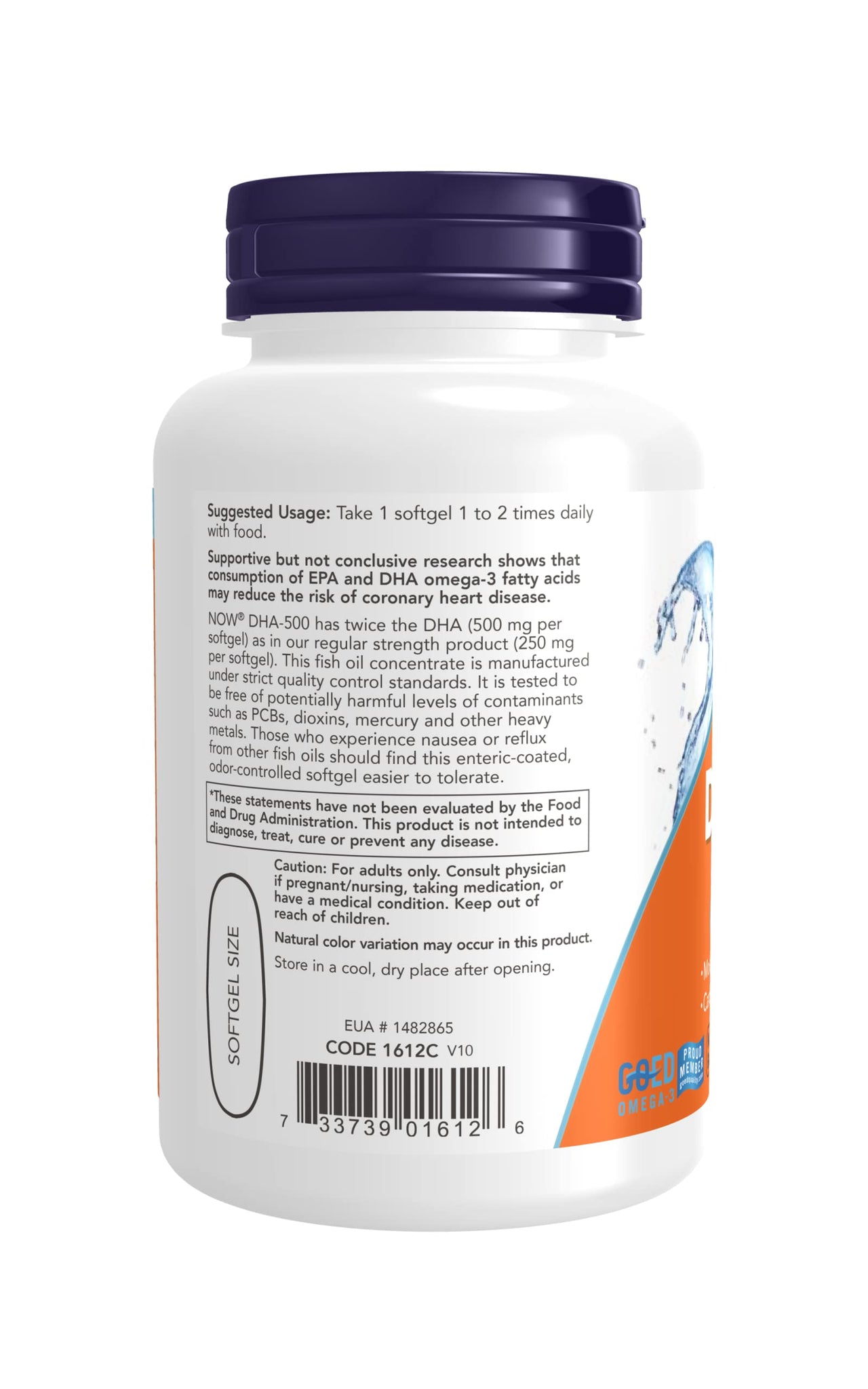 NOW Foods DHA-500, 90 Softgels (Pack of 2)