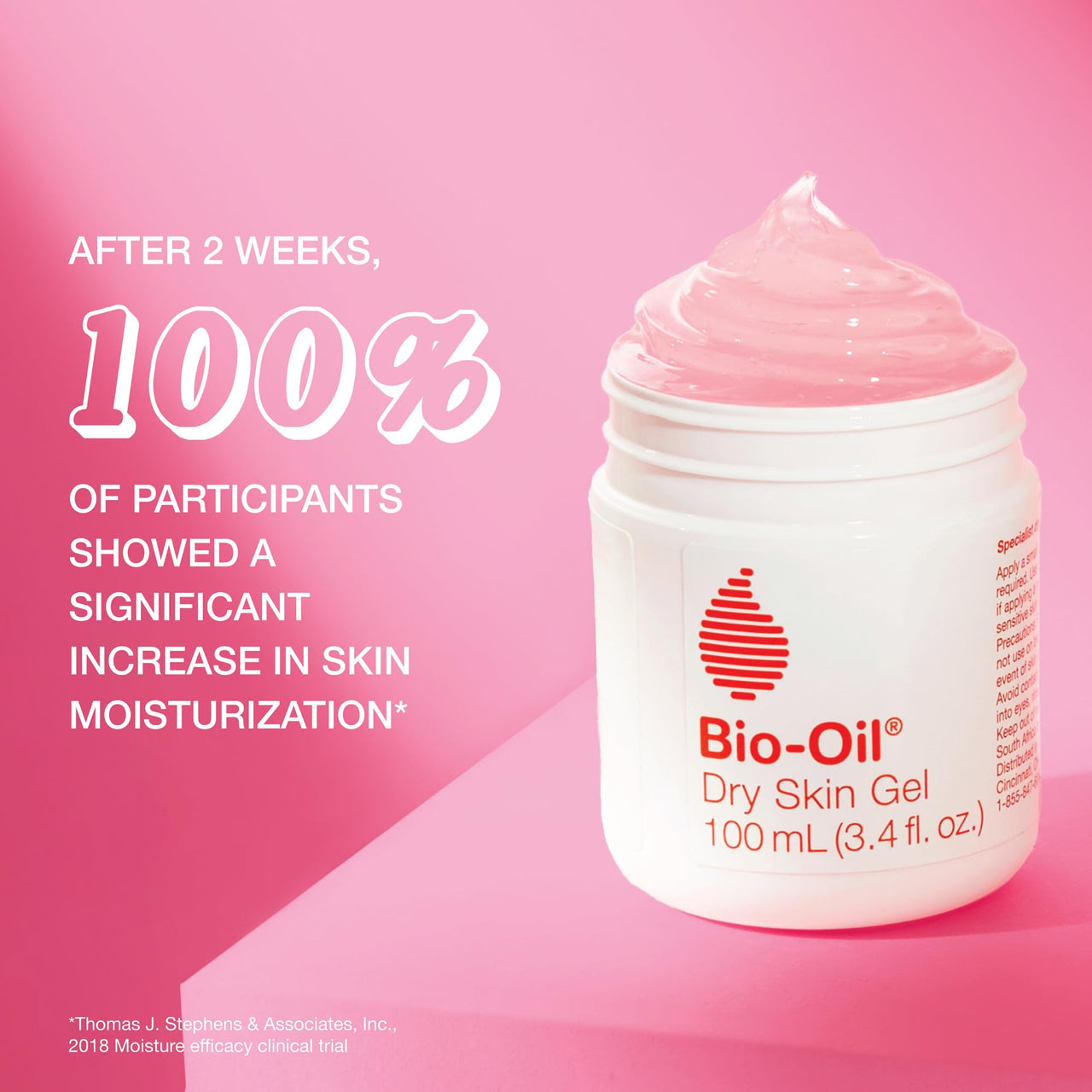 Bio-Oil Dry Skin Gel, Face and Body Moisturizer, Fast Absorbing Hydration, with Soothing Emollients and Vitamin B3, Non-Comedogenic, 1.7 Oz