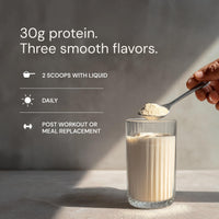 Thumbnail for Blueprint Bryan Johnson Vegan Protein Meal Replacement – Plant Based Hemp Protein with 30g Protein Per Serving – Low Calorie, Chai Flavored Protein for Women & Men – Dairy Free– 15 Servings