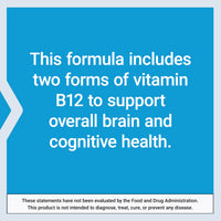 Thumbnail for Life Extension B12 Elite, adenosylcobalamin, methylcobalamin, Two Active Forms for Brain Health & Dopamine Production, Non-GMO, Gluten-Free, Vegetarian, 60 lozenges