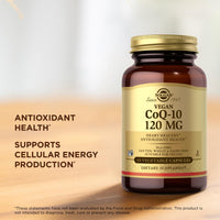 Thumbnail for Solgar Vegan CoQ-10 120 mg - 60 Vegetable Capsules - Antioxidant Health - Non-GMO, Gluten Free, Dairy Free, Kosher - 60 Servings