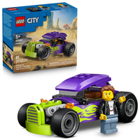 Thumbnail for LEGO City Hot Rod Race Car Building Toy for Kids - Pretend Play Set for Boys & Girls, Ages 5+ - Toy Car W/Racecar Driver Minfigure - Gift Idea for Birthdays - 60485