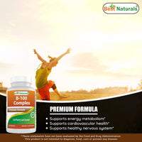 Thumbnail for Best Naturals B-100 Complex for adults, 120 Tablets