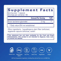 Thumbnail for Pure Encapsulations Boron (Glycinate) | Supplement for Hormone Balance, Bone Strength and Health, Connective Tissue, and Nutrient Metabolism* | 60 Capsules
