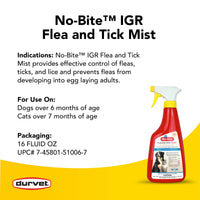 Thumbnail for Durvet No-Bite IGR Mist, Pint