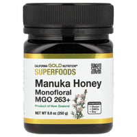 Thumbnail for SUPERFOODS, Manuka Honey, Monofloral, MGO 263+, 8.8 oz (250 g), California Gold Nutrition