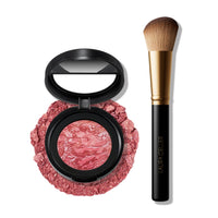 Thumbnail for LAURA GELLER NEW YORK Baked Blush-n-Brighten Marbleized Blush + Angled Brush (01 Tropic Hues, 47mm)