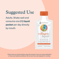Thumbnail for Youtheory Collagen Liquid - 5,000 mg Hydrolyzed Collagen Peptides - Supports Hair, Nail, Joint & Bone Health* - Berry Flavor - 1 oz Single Serve Packet, Pack of 12
