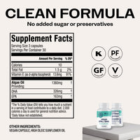Thumbnail for Vimergy EPA/DHA – Promotes Brain & Eye Health* – Supports Joints & Cardiovascular Health* – Kosher, Vegan & Gluten-Free – 90 Capsules