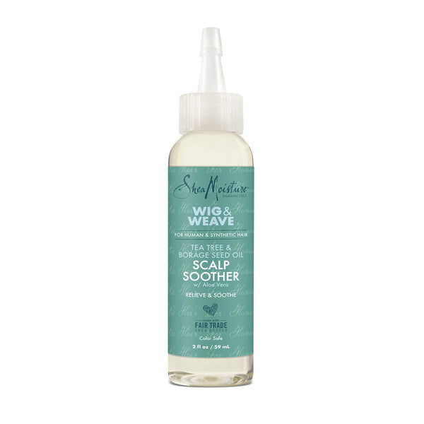 SheaMoisture Scalp Soother Oil Serum for Wig and Weave Tea Tree and Borage Seed Oil Paraben Free Scalp Treatment, 2 Ounce