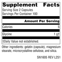 Thumbnail for Source Naturals Glycine - 500 mg - 200 Capsules