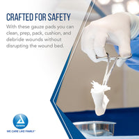 Thumbnail for Dukal Sterile Gauze Pads, 100% Woven Cotton and Individually Wrapped, 4