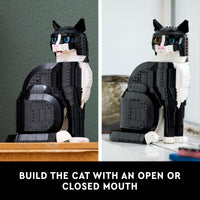 Thumbnail for LEGO Ideas Tuxedo Cat - Building Sets for Adults, Ages 18+ - DIY Crafts Kit for Home Decor, Living Room or Bedroom - Gift for Animal Lovers - 21349
