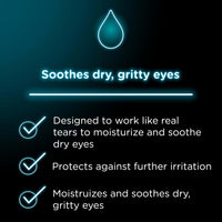Thumbnail for Visine Dry Eye Relief Lubricant Eye Drops to Moisturize and Soothe Irritated, Gritty and Dry Eyes, Designed to Work Like Real Tears, Polyethylene Glycol 400, 0.5 fl. oz, 2 Pack