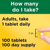 Thumbnail for Nature Made Zinc 30 mg, Dietary Supplement for Immune Health and Antioxidant Support, 100 Tablets, 100 Day Supply
