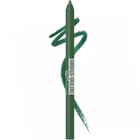 Thumbnail for Maybelline Tattoo Studio Sharpenable Gel Pencil Waterproof Eyeliner, Long-Lasting Eyeliner With Smooth Gel Pigments For Up To 36HR Wear, Hunter Green, 1 Count