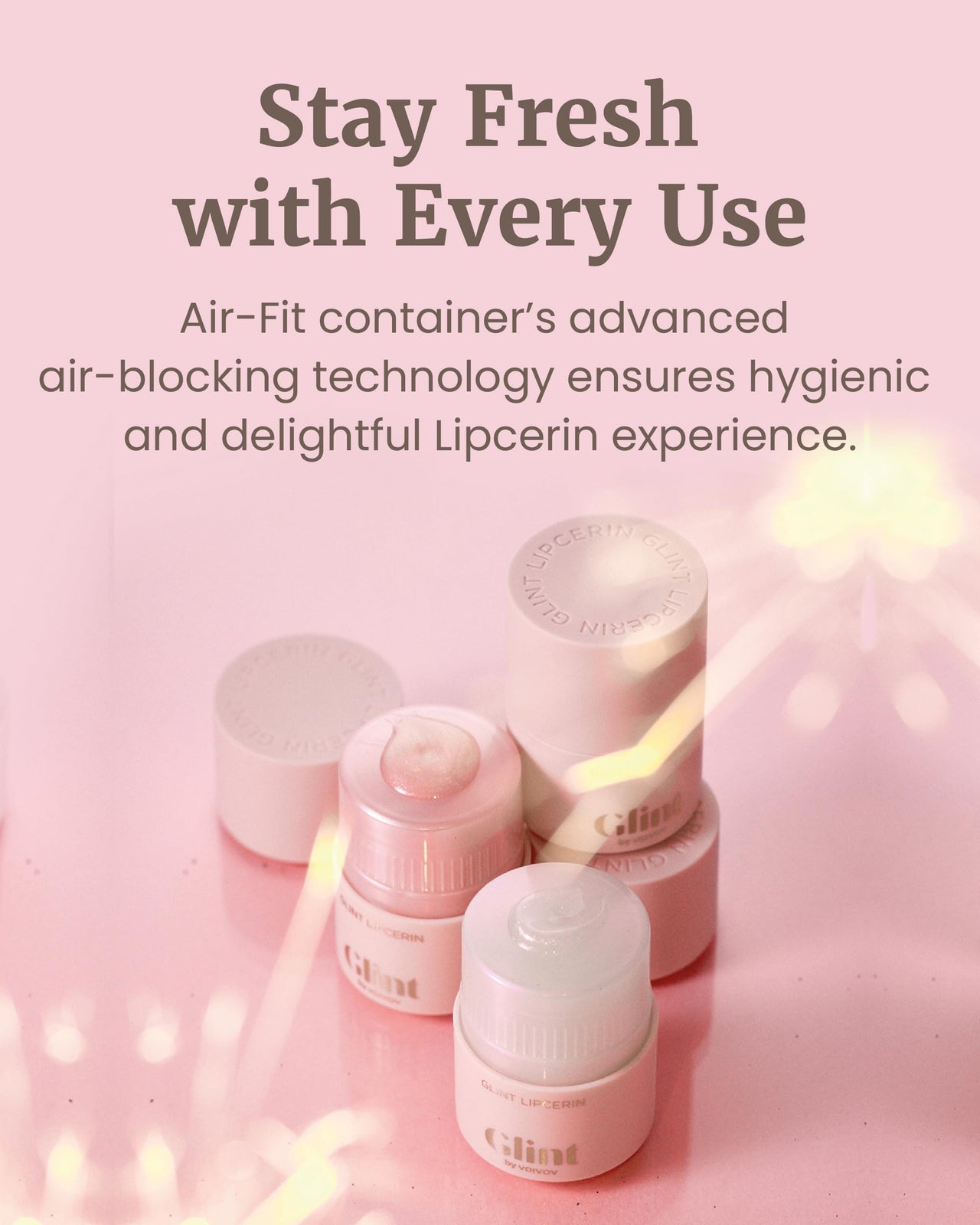 Glint Lipcerin (Star Bouquet, 0.5fl oz) - Long Lasting Hydrating lip gloss with Shea Butter for a Natural Looking, Korean Skin care. Ideal for Chapped, Dry, Cracked, Damaged Lips.