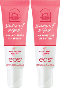 Thumbnail for eos Lip Butter Tube, 24-Hour Moisture | Wild Cherry Slushie | Overnight Lip Mask | Pack of 2