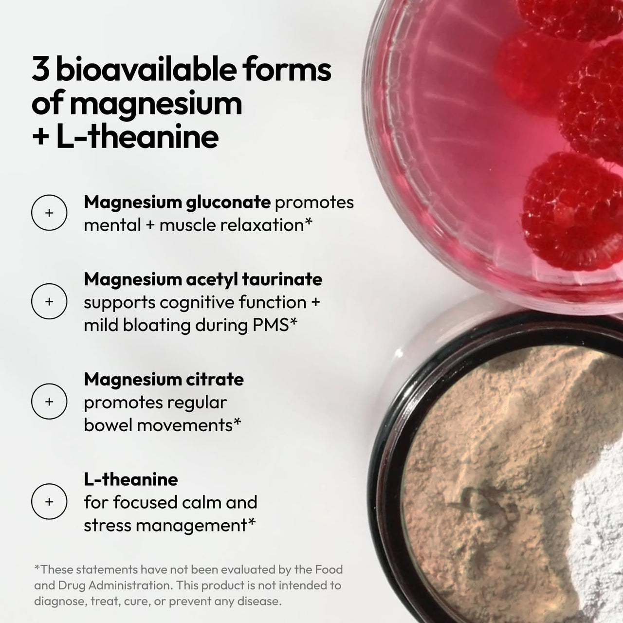 Moon Juice Magnesi-Om Magnesium Powder Supplement - Chelated Magnesium Complex + L-Theanine Blend for Rest, Relaxation & Regularity - Vegan, Non-GMO & No Sugar, Berry, 4.2 oz, 30 Servings