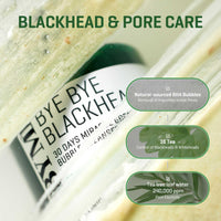 Thumbnail for SOME BY MI Bye Bye Blackhead 30 Days Miracle Green Tea Tox Bubble Cleanser – 4.23oz, 120g – Korean Face Wash & Bubble Face Mask – Daily Blackhead-Removing Pore Minimizer for Face – Korean Skin Care