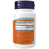 Thumbnail for NOW Supplements, Zinc Picolinate 50 mg, Supports Enzyme Functions*, Immune Support*, 60 Veg Capsules (Pack of 2)
