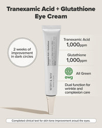 Thumbnail for Mary&May Tranexamic Acid + Glutathione Eye Cream - Powerful Antioxidant, Reduces Dark Circles in the Eye, Improve Uneven Skin Tone with Vitamin C - Suitable for Morning and Night Use, 1.01 oz.
