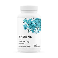 Thumbnail for THORNE - 5-MTHF - Methylfolate (Active B9 Folate) Supplement - Supports Cardiovascular Health, Fetal Development, Nerve Health, Methylation & Homocysteine Levels* - 60 Servings - 5-MTHF 1mg