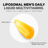 Thumbnail for Codeage Daily Men Liquid Vitamins Supplement - Liposomal Multivitamin A, B, C, D, E, Biotin, Omega-3 & Omega-9 - Folate, Niacin, BlackBerry, Vegan - Sugar-Free & Non-GMO - 30 Pouches