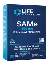 Thumbnail for Life Extension Same, Mood, Joint & Liver Support, Gluten-Free, Non-GMO, Vegetarian, 30 Tablets
