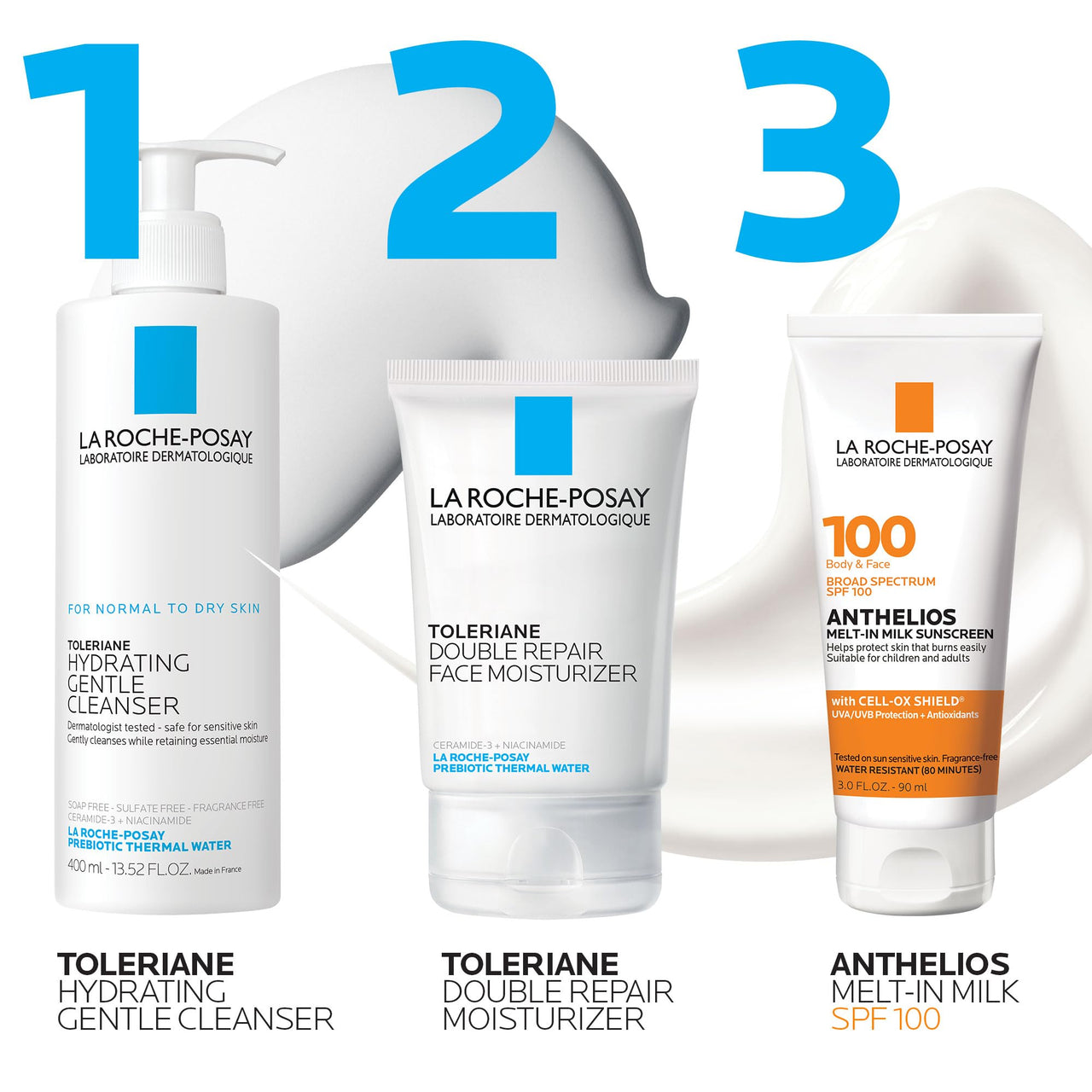La Roche-Posay Anthelios Melt-In Milk Sunscreen SPF 100, Sunscreen For Body & Face, Broad Spectrum SPF + Antioxidants, Oil Free, For Sun Sensitive Skin, Oxybenzone Free