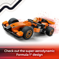Thumbnail for LEGO City F1 Driver with McLaren Race Car Toy - Model Car Building Toy Kit for Kids, Boys and Girls, Ages 6+ - F1 Collectible for Fans - with a Driver Minifigure - Gift Idea for Birthdays - 60442