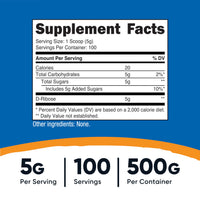 Thumbnail for Nutricost D-Ribose Powder 500 Grams - 5000mg Per Serving, Non-GMO (500 Grams)