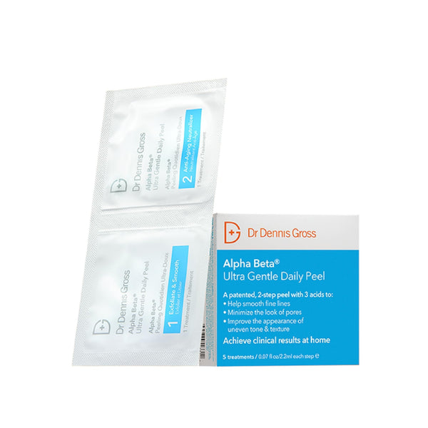 Dr. Dennis Gross Alpha Beta Ultra Gentle Daily Peel: for Dehydrated or Sensitive Skin, Uneven Tone or Texture, Fine Lines or Enlarged Pores (5 Treatments)