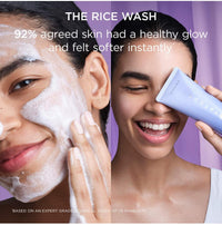 Thumbnail for TATCHA The Rice Wash | Soft Cream Facial Cleanser Washes Away Buildup Without Stripping Skin For A Soft, Luminous Complexion | 4 oz