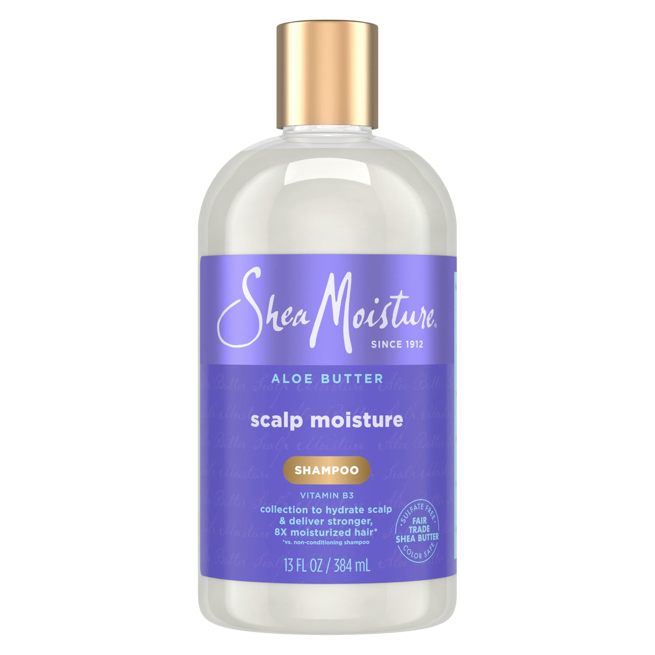 SheaMoisture Scalp Moisture Shampoo Aloe Butter & Vitamin B3 Hair Care with a Boost of Hydration To Hydrate Scalp + Moisturized Hair 13 oz