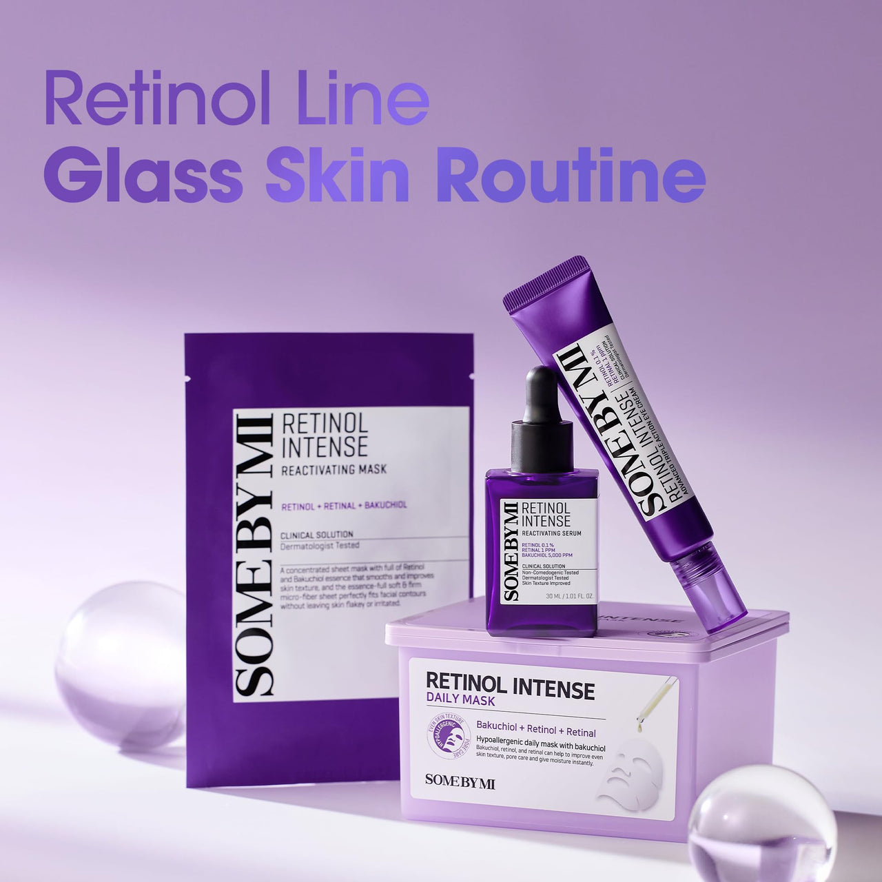 SOME BY MI Retinol Intense Reactivating Serum – 1.01oz, 30ml – Korean 0.1% Retinol Serum for Face Aging Signs and Post-Acne Marks – Pore Minimizer for Face with Bakuchiol & Retinal – Korean Skin Care
