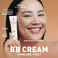Thumbnail for Erborian BB Cream with Ginseng, Caramel - Lightweight Buildable Coverage with SPF & Ultra-Soft Matte Finish Minimizes Pores & Imperfections - Korean Face Skincare - 1.5 Oz