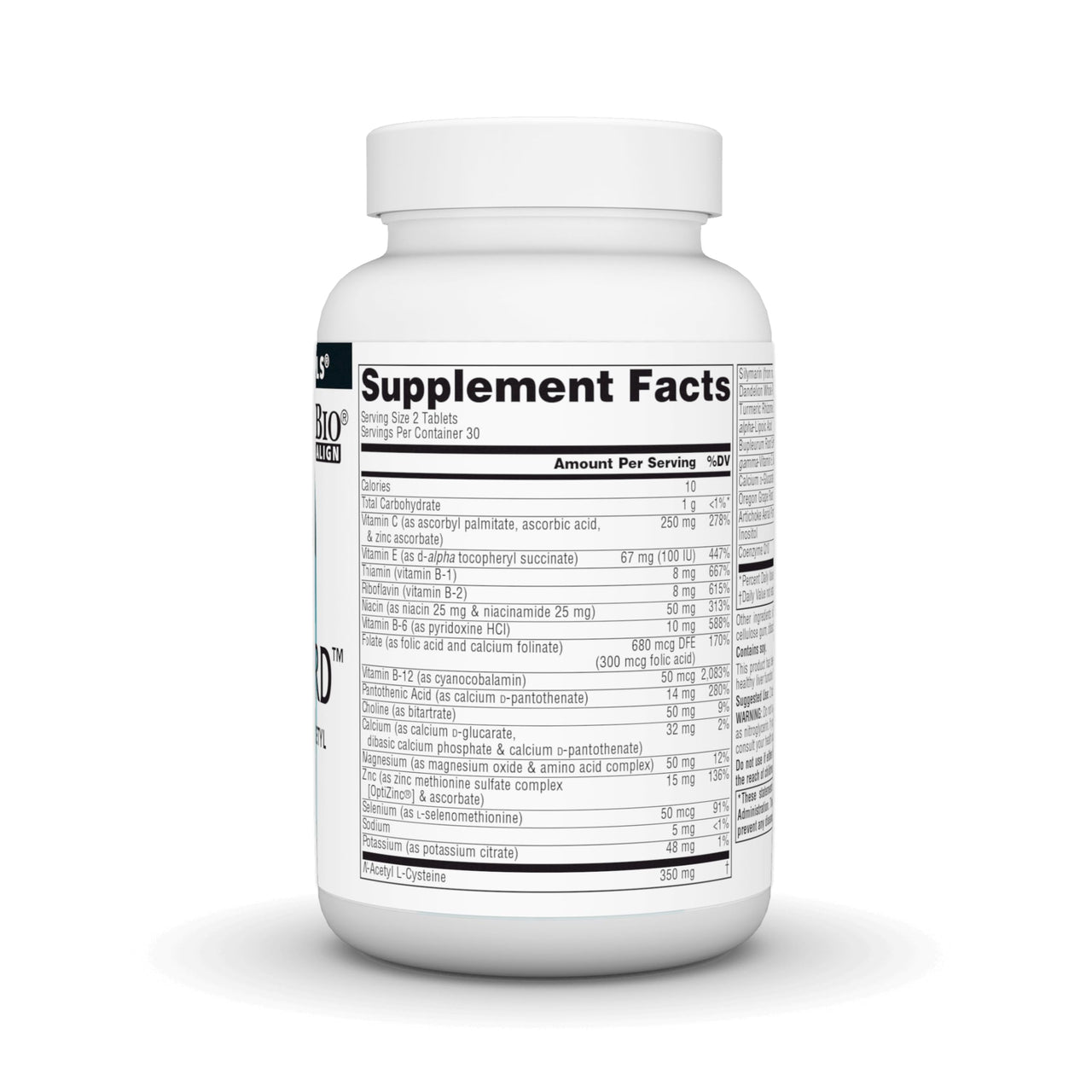 Source Naturals Liver Guard - Silymarin, CoQ10, N-Acetyl Cysteine Complex - 60 Tablets