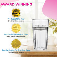 Thumbnail for Image 7 of Reflo Smart Cup Bundle (Blue 1-Pack) Montessori Weaning Training for Toddlers, Slow-Spill Open-Cup Design, 360 Rim Flow-Control, Made in USA, BPA-Free, E-Guide via QR Code