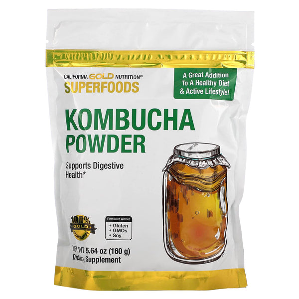 Image 1 of California Gold Nutrition Superfoods, Kombucha Powder, Unflavored, 5.64 oz (160 g)