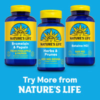 Thumbnail for Nature's Life Herbs & Prunes - Herbal Supplements w/ 400mg Senna Leaves - Daily Wellness Support w/Prune, Cascara Sagrada, Organic Flax Seed Meal - Vegan, Lab Verified, 60-Day Guarantee, 100 Servings