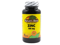 Thumbnail for Nature's Blend Zinc Gluconate 100 mg, 100 Tablets