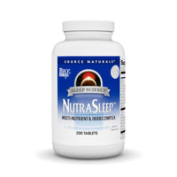Thumbnail for Source Naturals NutraSleep, Melatonin-Free Multi-Nutrient & Herb Complex, Vegetarian Formula for Relaxation Support - 200 Tablets