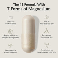 Thumbnail for BIOptimizers Magnesium Breakthrough Supplement with 500mg - 7 Forms of Magnesium: Glycinate, Malate, Citrate, and More - Natural Support for Sleep and Cognitive Function -30 Capsules- Calming Vitamins