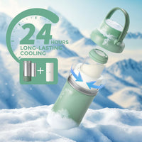 Thumbnail for Momcozy 22oz Portable Breast Milk Cooler for Outdoor, Life Saver with 360° Total Cooling for 24 Hours, Larger Capacity Travel Breastmilk Chiller with 2pcs Baby Bottles for Breastmilk Storage, Green