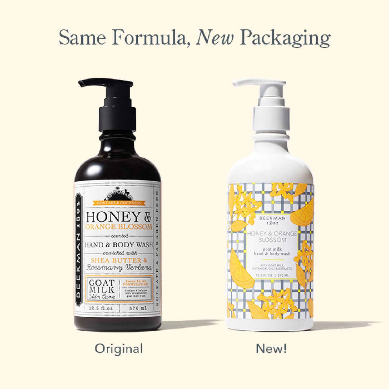 Beekman 1802 Goat Milk Lotion – Body Lotion & Hand Lotion for Dry Skin, Lightweight Non-Greasy Formula with Shea Butter & Jojoba Oil, Cruelty Free, Lotion Pump – Honey & Orange Blossom